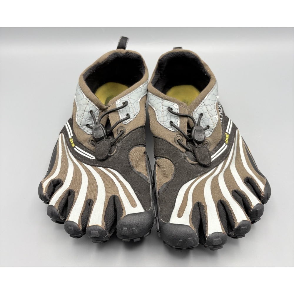 Vibram Women's Five Finger Shoes 37 (6.5) Yellow Black Casual Gorpcore 4125